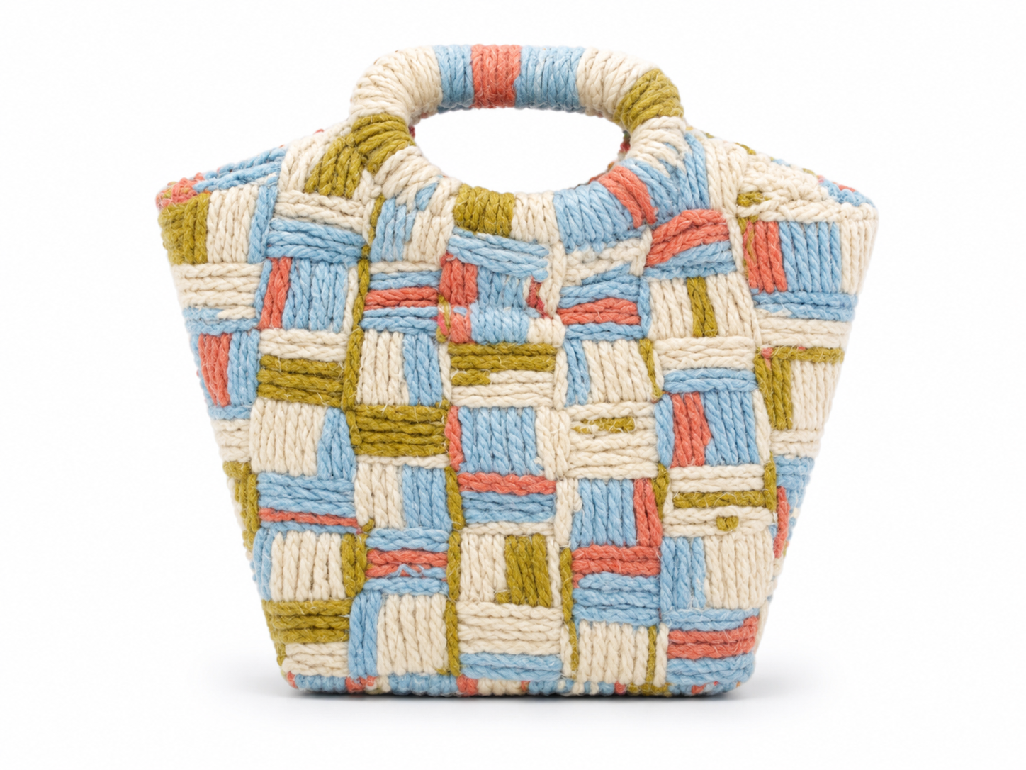 Pastel Mosaic Handmade Carry Bag