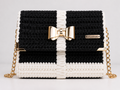Midnight Luxe Faux Leather Yarn Clutch