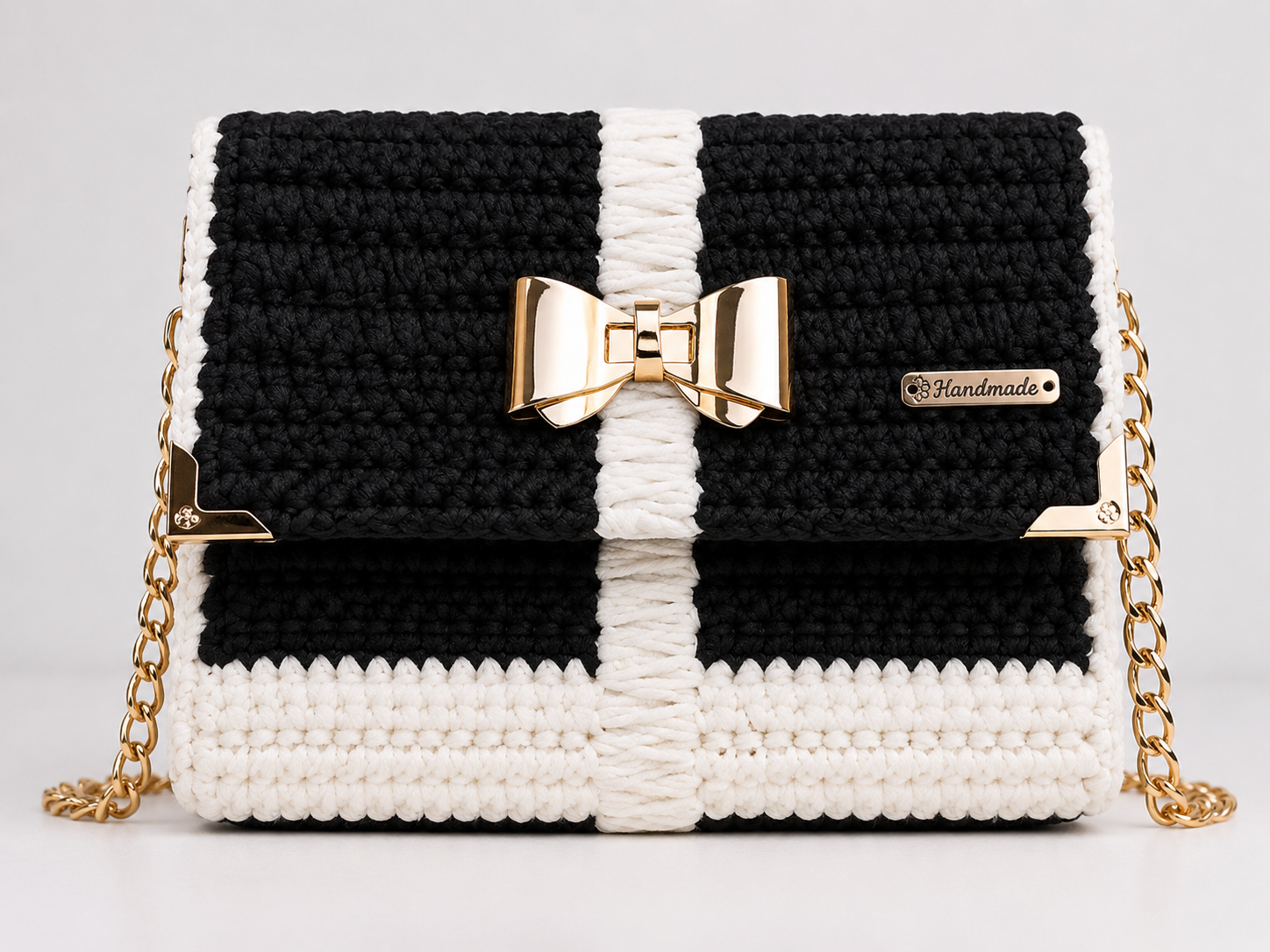 Midnight Luxe Faux Leather Yarn Clutch