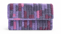 Plush Patchwork Statement Crossbody Clutch